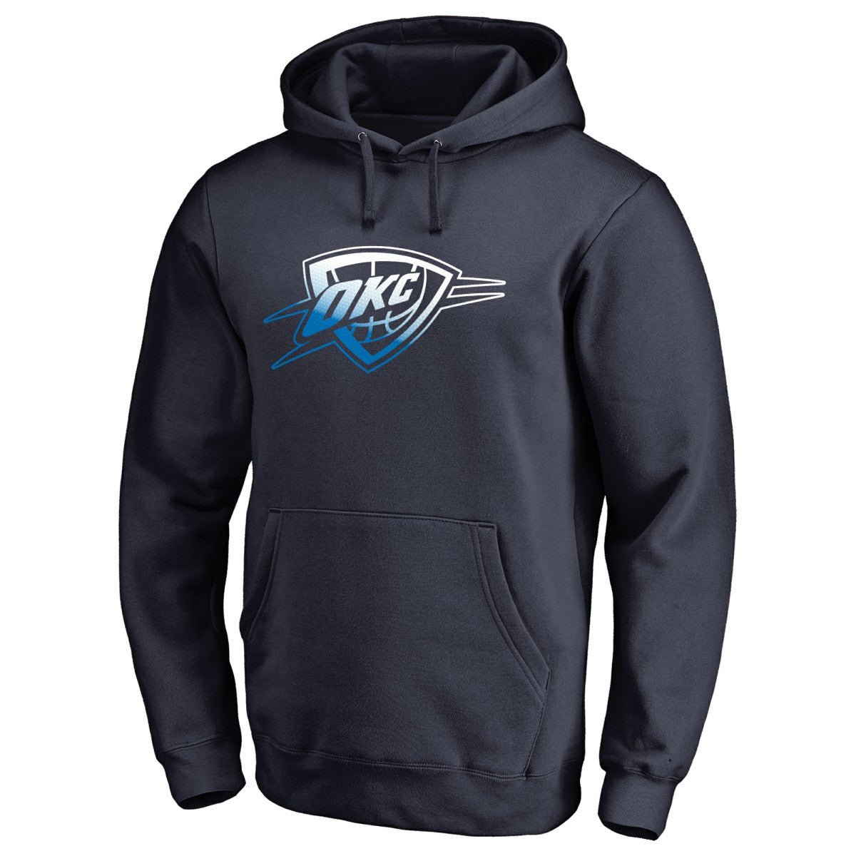 Oklahoma City Thunder Gradient Logo Pullover Hoodie Navy - NBA