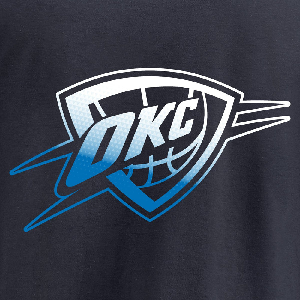 Oklahoma City Thunder Gradient Logo Pullover Hoodie Navy - NBA