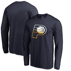 Indiana Pacers Gradient Logo Long Sleeve T-Shirt Navy - NBA
