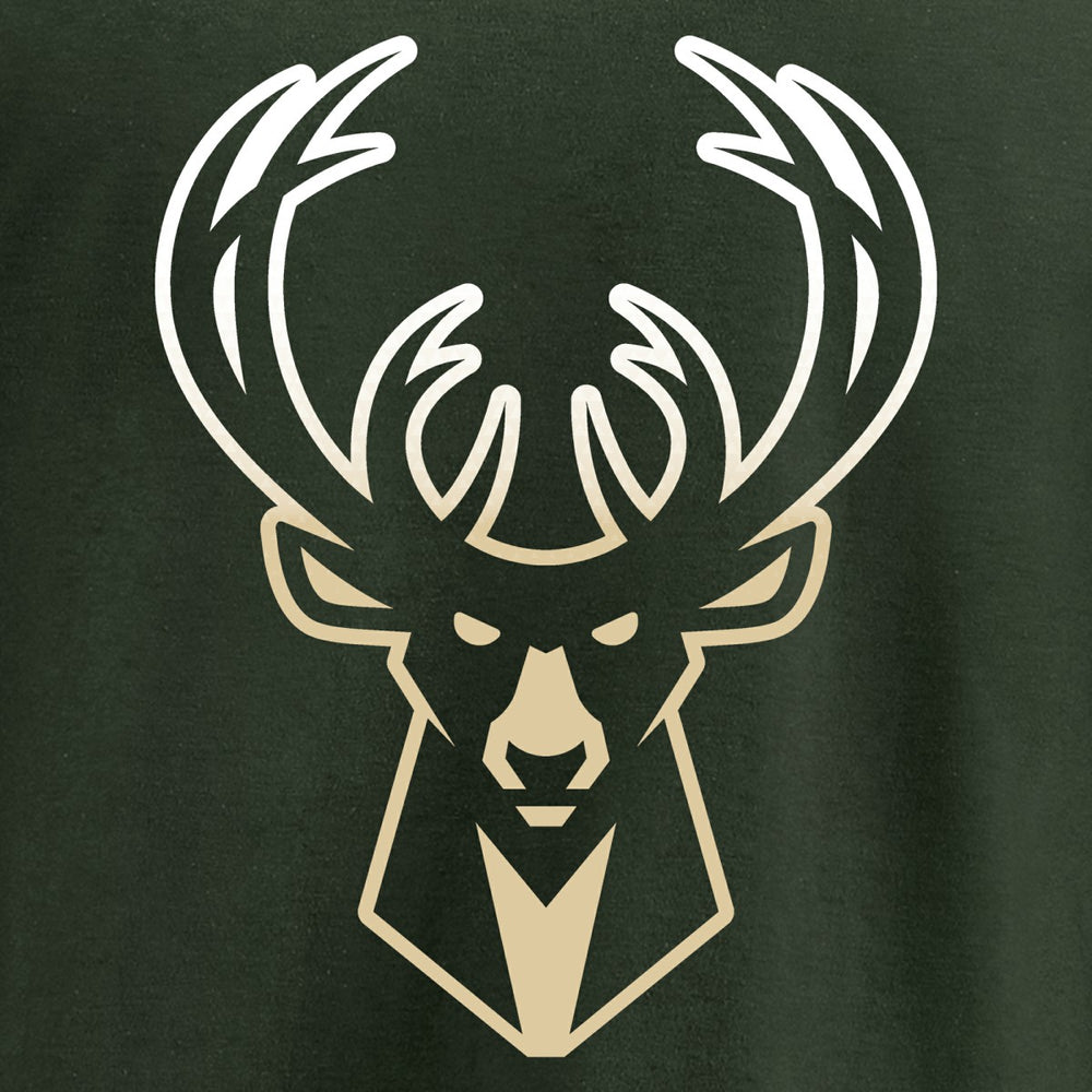 Milwaukee Bucks Gradient Logo Long Sleeve T-Shirt Green - NBA