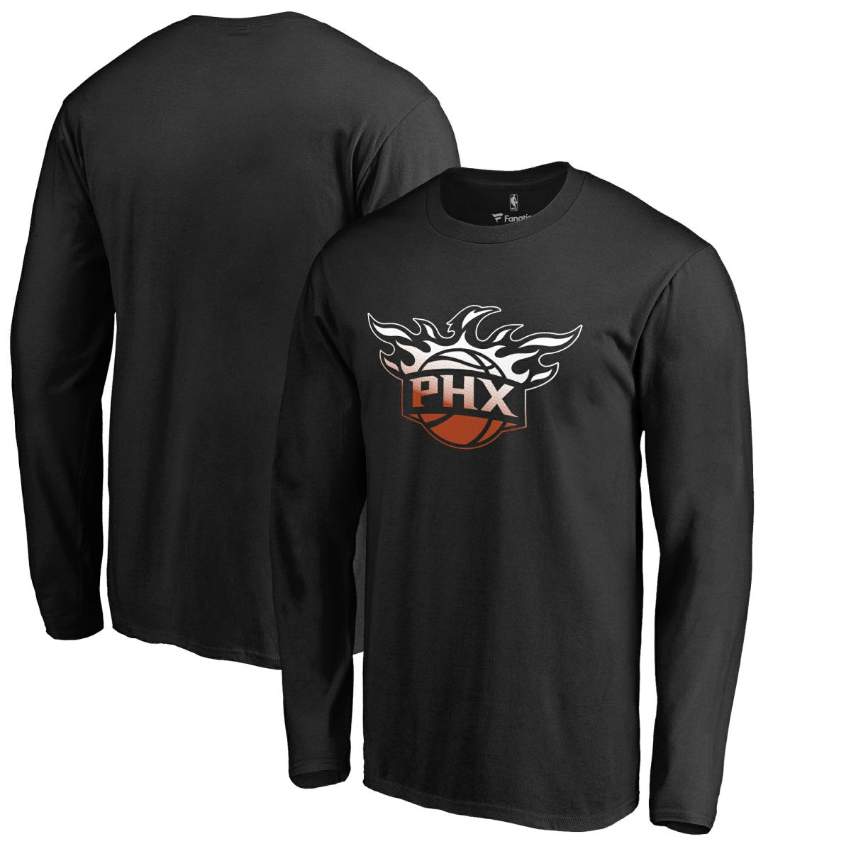 Phoenix Suns Gradient Logo Long Sleeve T-Shirt Black - NBA