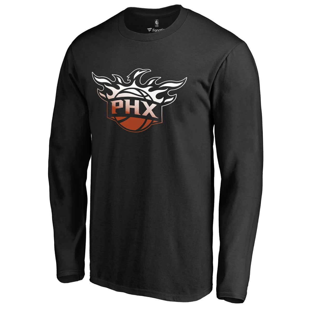 Phoenix Suns Gradient Logo Long Sleeve T-Shirt Black - NBA