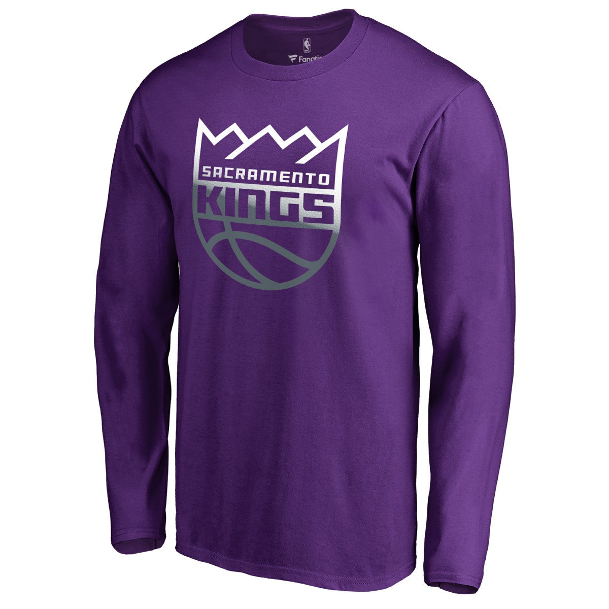 Sacramento Kings Gradient Logo Long Sleeve T-Shirt Purple - NBA