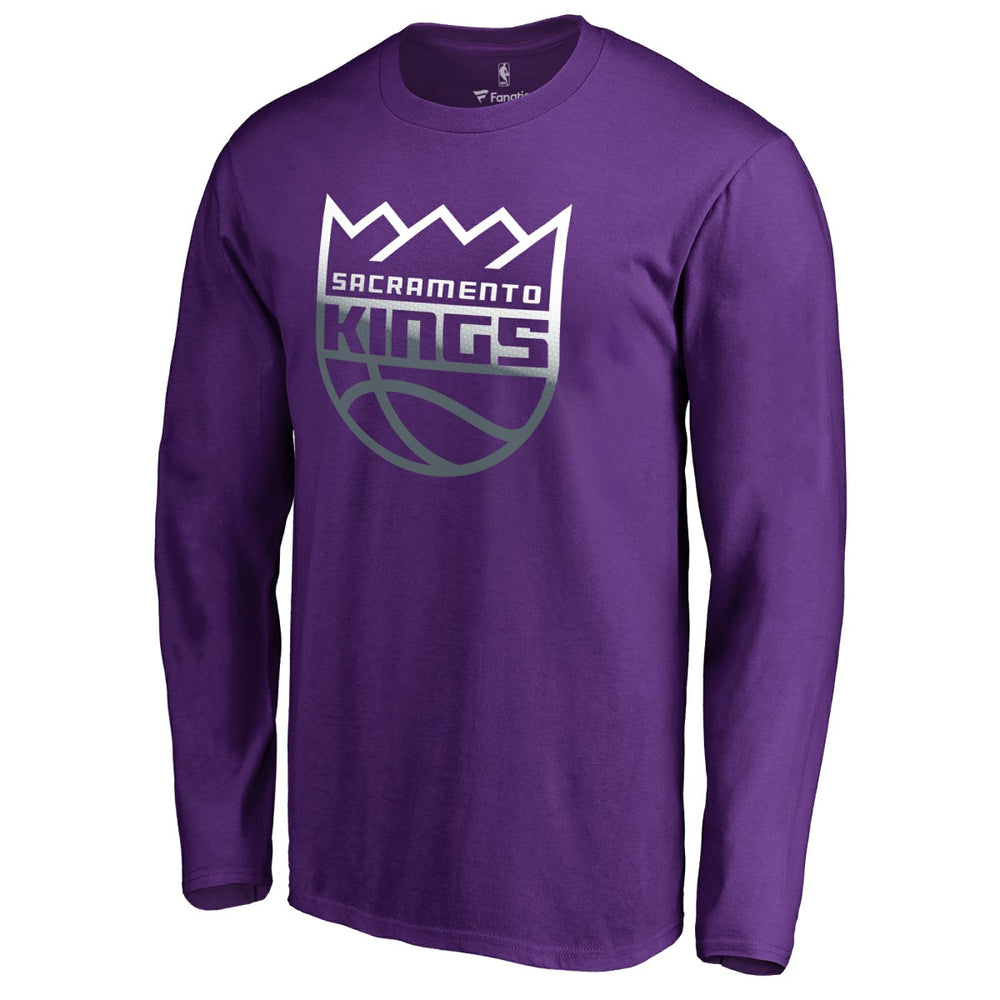 Sacramento Kings Gradient Logo Long Sleeve T-Shirt Purple - NBA