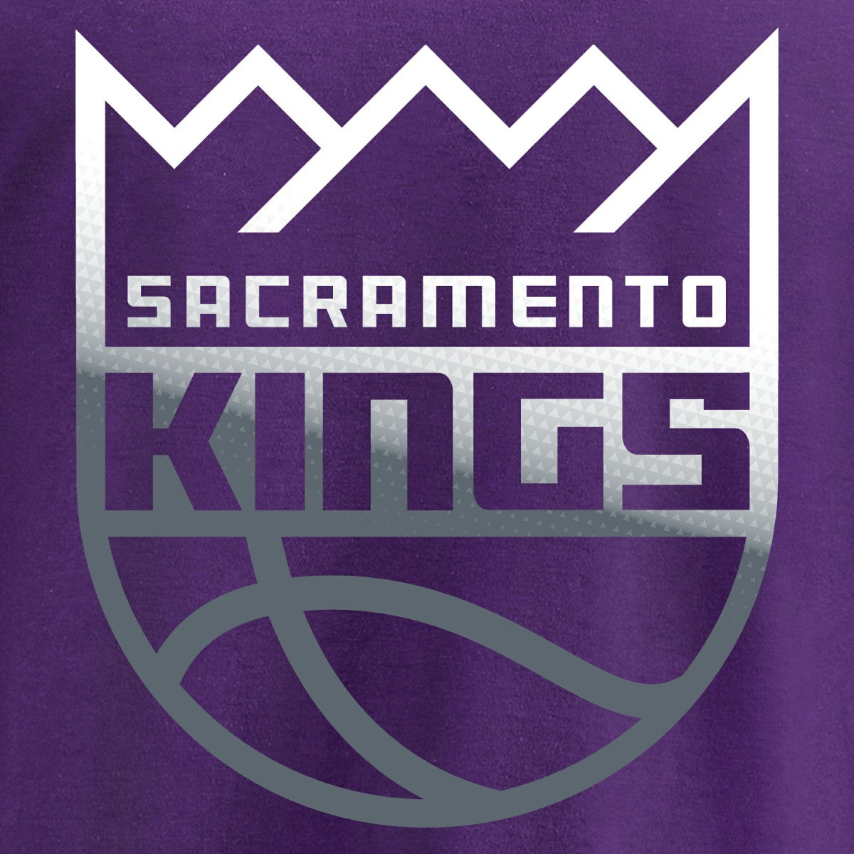 Sacramento Kings Gradient Logo Long Sleeve T-Shirt Purple - NBA