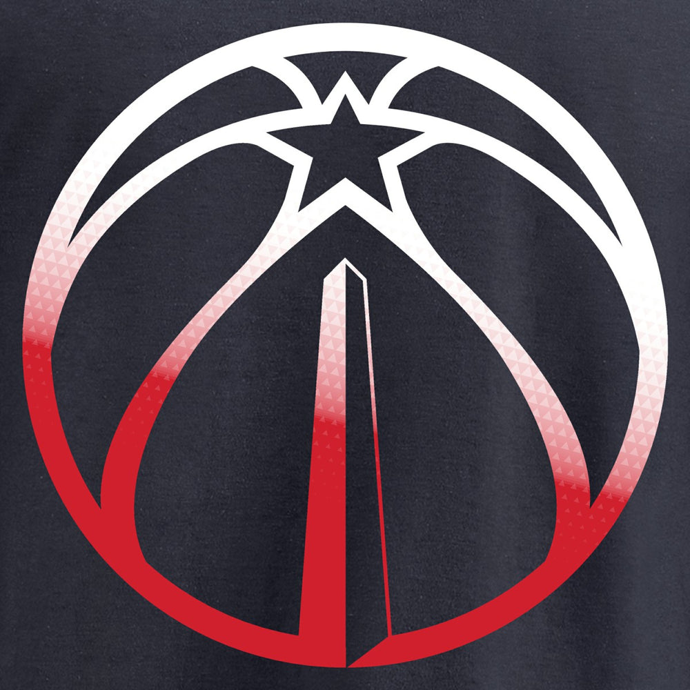 Washington Wizards Gradient Logo Long Sleeve T-Shirt Navy - NBA