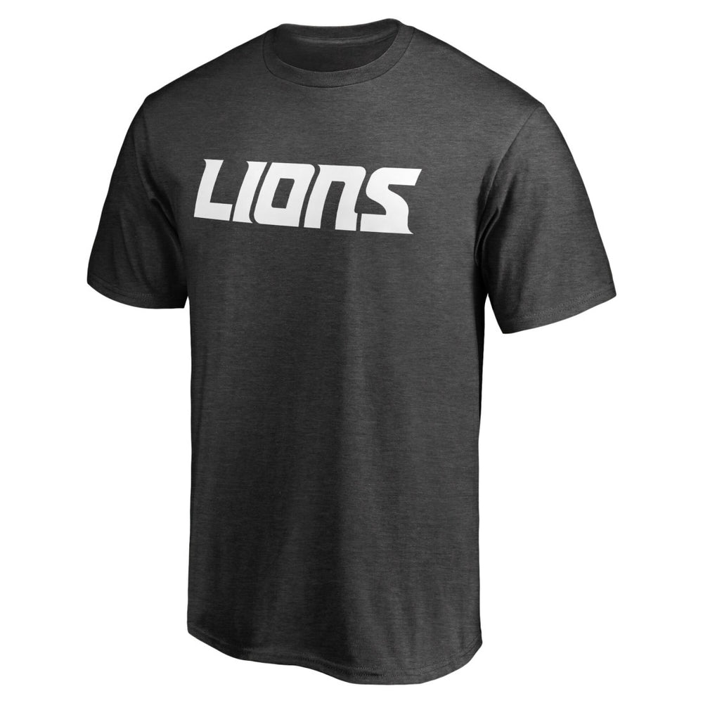 Detroit Lions Wordmark T-Shirt Heather Gray | NFL