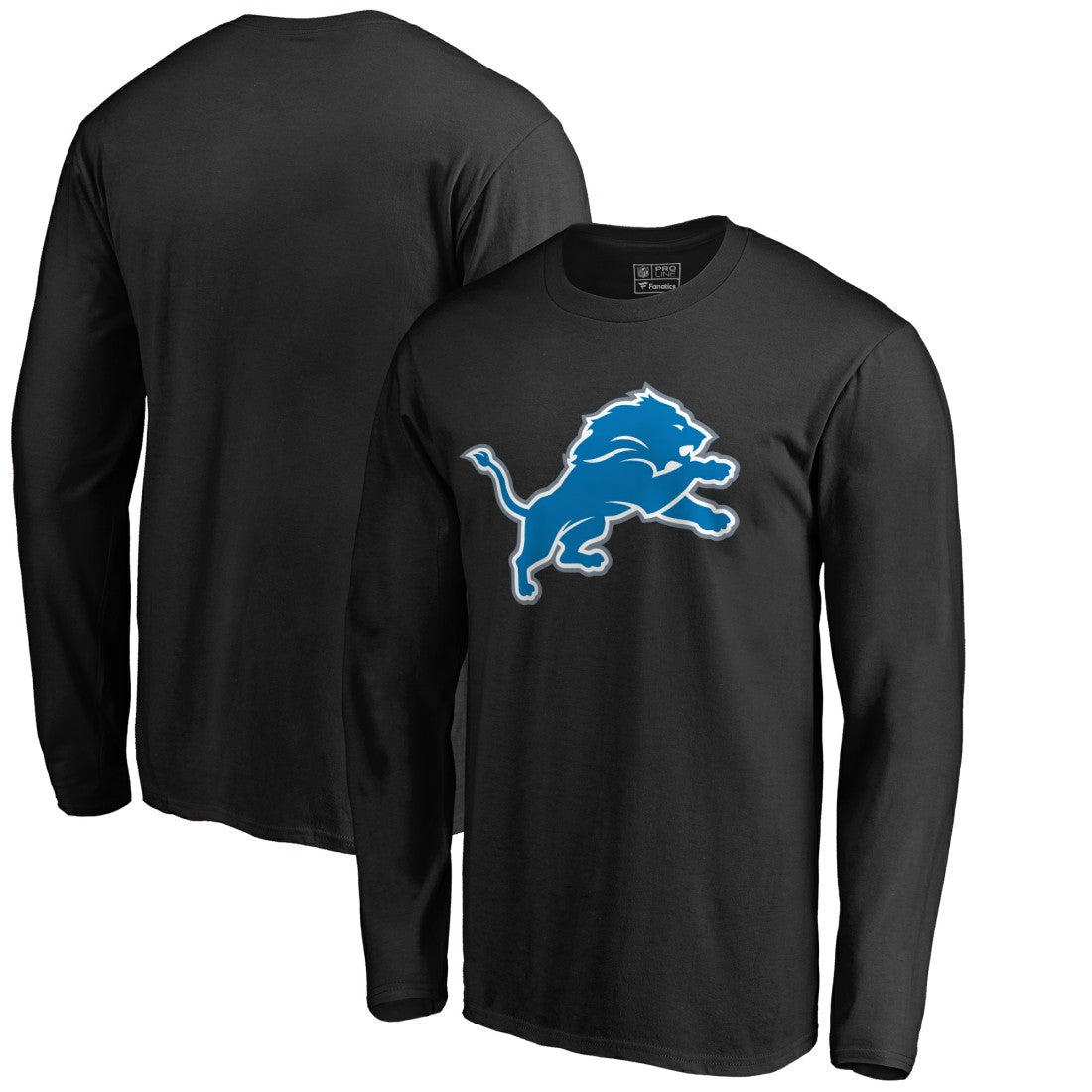 Detroit Lions Primary Logo T-Shirt Black | NFL