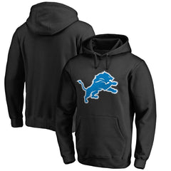 Detroit Lions Primary Logo 2 Pullover Hoodie Black | NFL