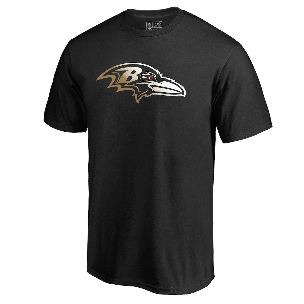 Baltimore Ravens Gradient Logo T-Shirt Black | NFL