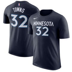 Karl-Anthony Towns Minnesota Timberwolves Name & Number Performance T-Shirt Blue - NBA