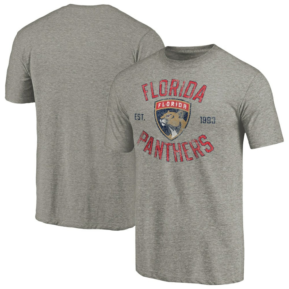Florida Panthers Heritage Tri-Blend T-Shirt - Ash - NHL