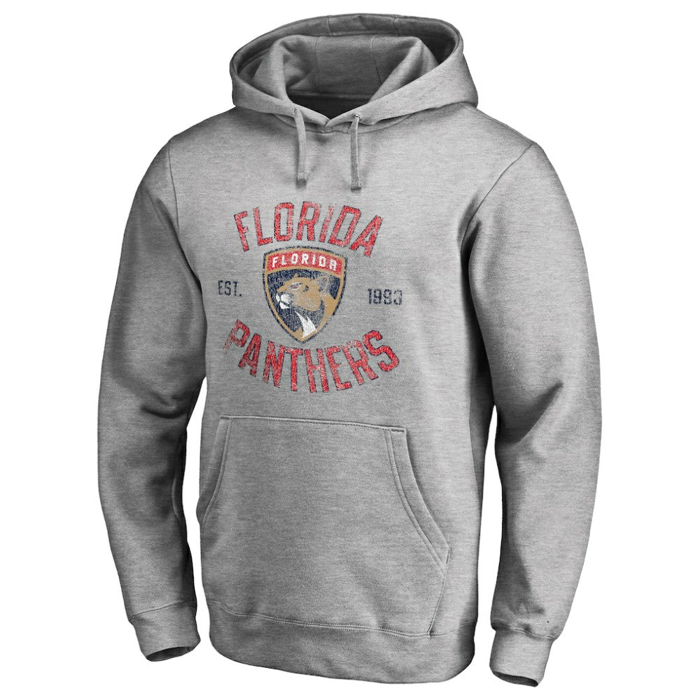 Florida Panthers Heritage Pullover Hoodie - Ash - NHL
