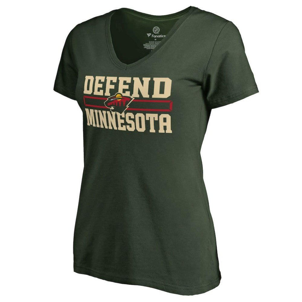 Minnesota Wild Women's Hometown Collection Defend T-Shirt - Green - NHL