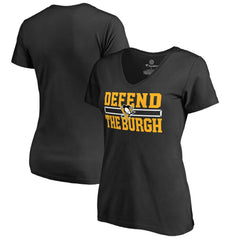 Pittsburgh Penguins Women's Hometown Collection Defend T-Shirt - Black - NHL