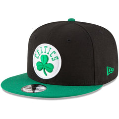 Boston Celtics 2-Tone 9FIFTY Adjustable Snapback Hat Black/Kelly Green - NBA
