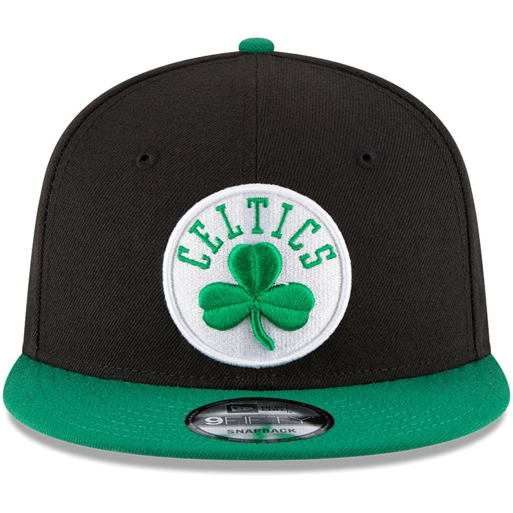 Boston Celtics 2-Tone 9FIFTY Adjustable Snapback Hat Black/Kelly Green - NBA
