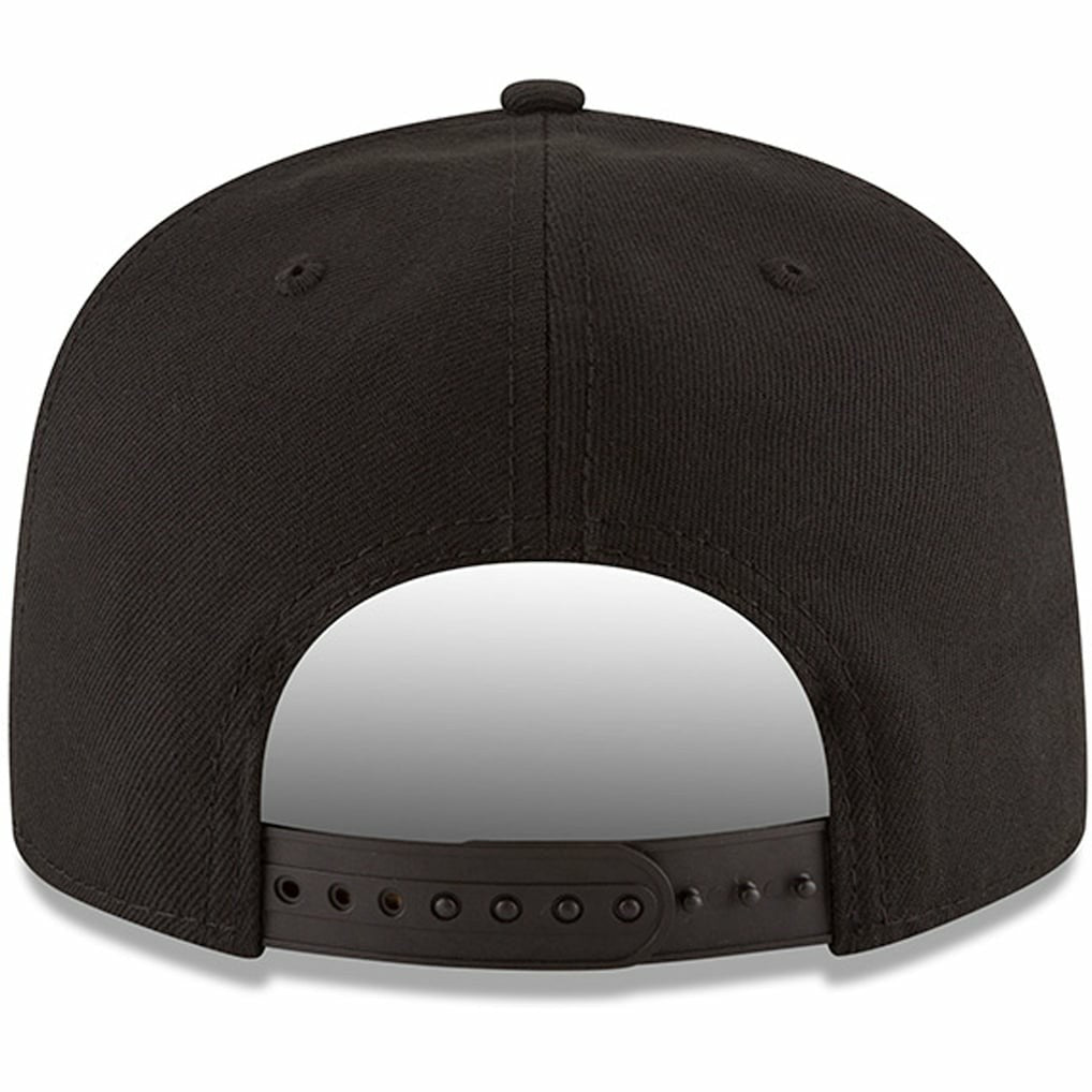 New Orleans Pelicans Black & White Logo 9FIFTY Adjustable Snapback Hat Black - NBA