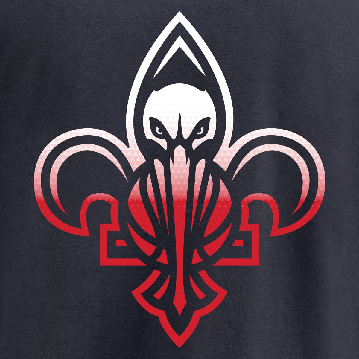 New Orleans Pelicans Gradient Logo Long Sleeve T-Shirt Navy - NBA