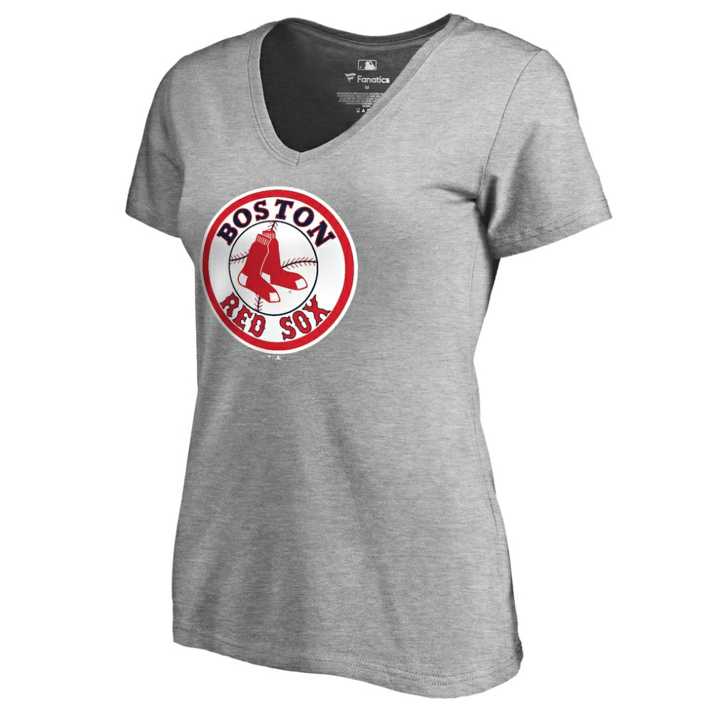 Boston Red Sox Women's Cooperstown Collection Forbes V-Neck T-Shirt - MLB