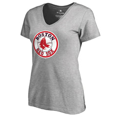 Boston Red Sox Women's Cooperstown Collection Forbes V-Neck T-Shirt - MLB