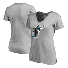 Miami Marlins Women's Cooperstown Collection Forbes V-Neck T-Shirt - MLB