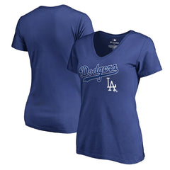 Los Angeles Dodgers Women's Core Wahconah V-Neck T-Shirt - MLB