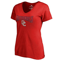 Washington Nationals Women's Core Wahconah V-Neck T-Shirt - MLB