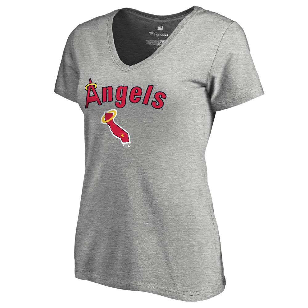 Los Angeles Angels Women's Core Wahconah V-Neck T-Shirt - MLB