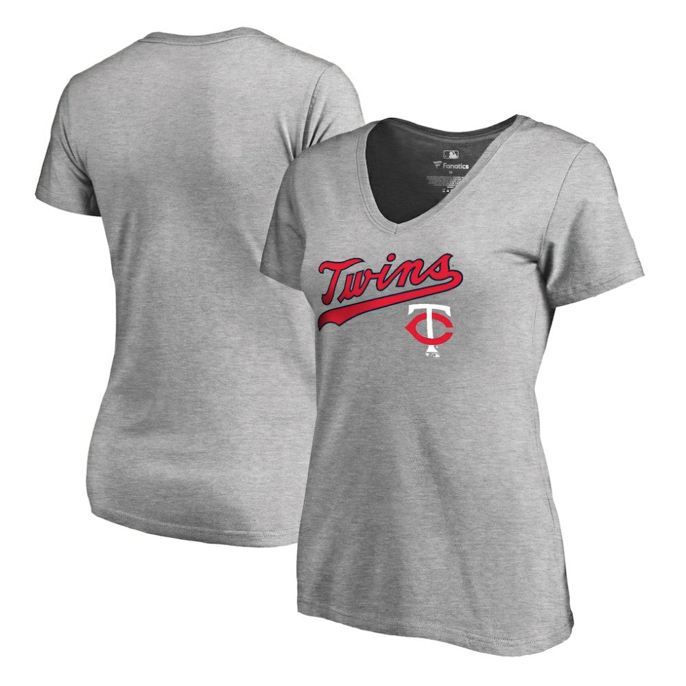 Minnesota Twins Women's Core Wahconah V-Neck T-Shirt - MLB