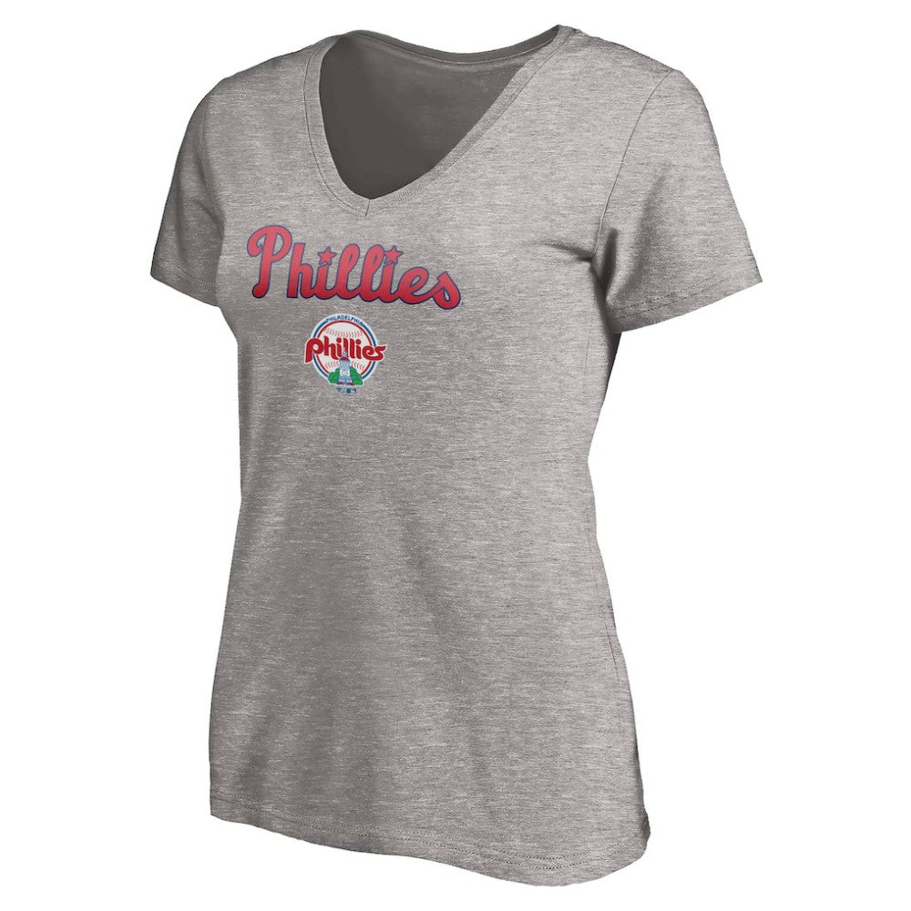 Philadelphia Phillies Women's Core Wahconah V-Neck T-Shirt - MLB