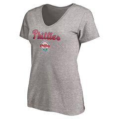 Philadelphia Phillies Women's Core Wahconah V-Neck T-Shirt - MLB