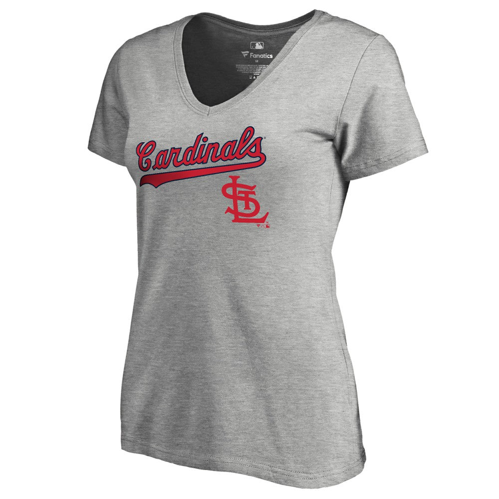 St. Louis Cardinals Women's Core Wahconah V-Neck T-Shirt - MLB