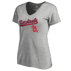 St. Louis Cardinals Women's Core Wahconah V-Neck T-Shirt - MLB