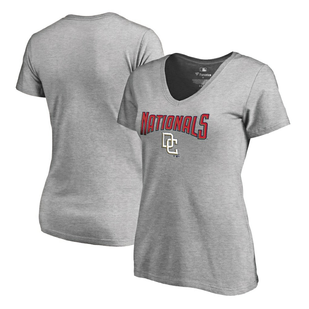 Washington Nationals Women's Core Wahconah V-Neck T-Shirt - MLB