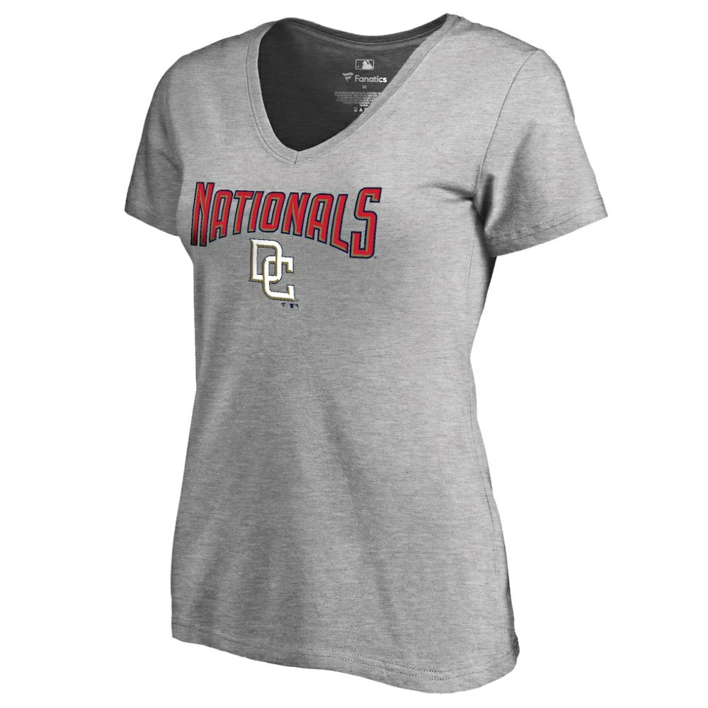 Washington Nationals Women's Core Wahconah V-Neck T-Shirt - MLB
