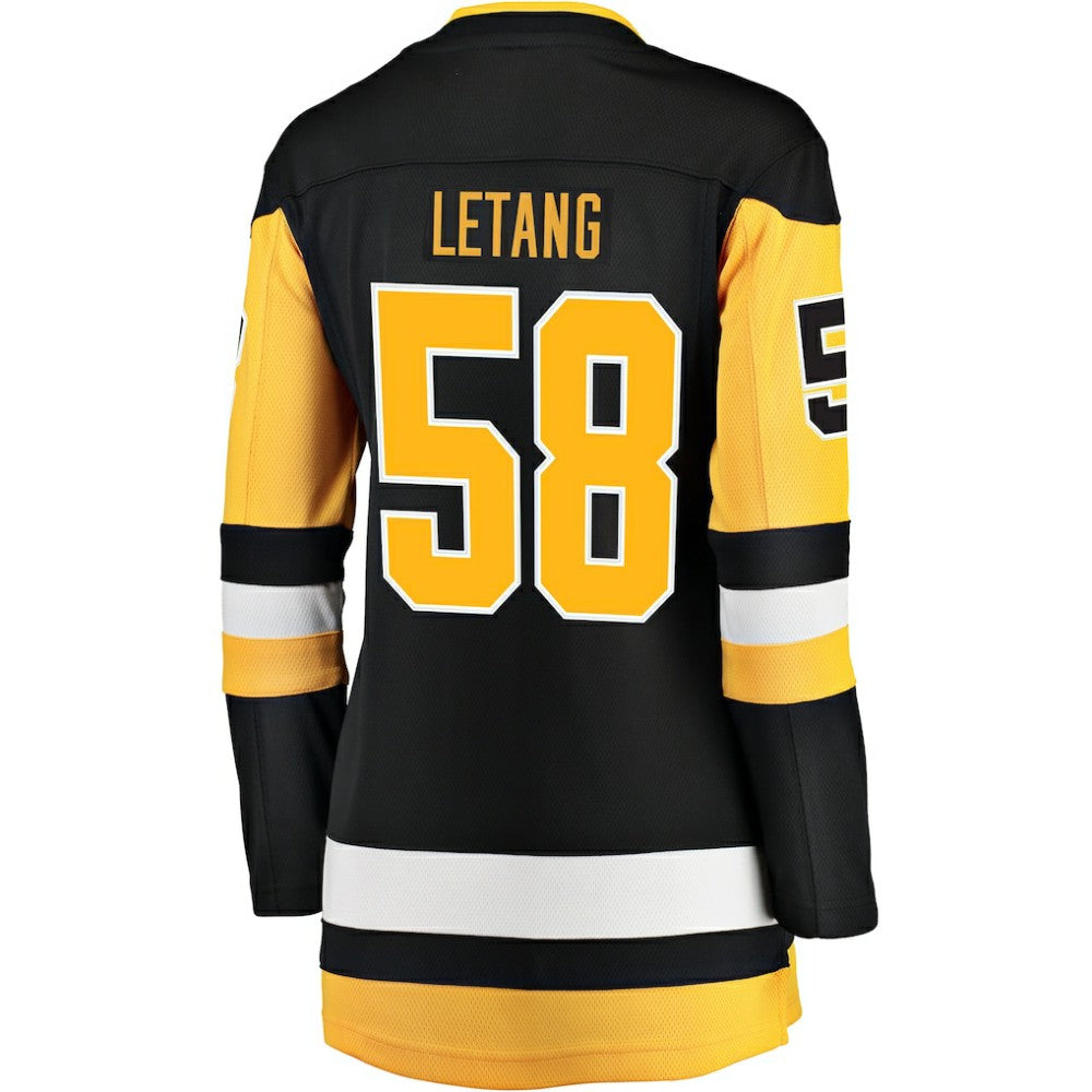 Kris Letang Pittsburgh Penguins Fanatics Women's Home Breakaway Jersey - Black - NHL