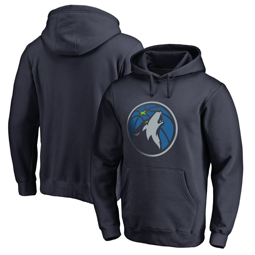 Minnesota Timberwolves Primary Logo Pullover Hoodie Navy - NBA