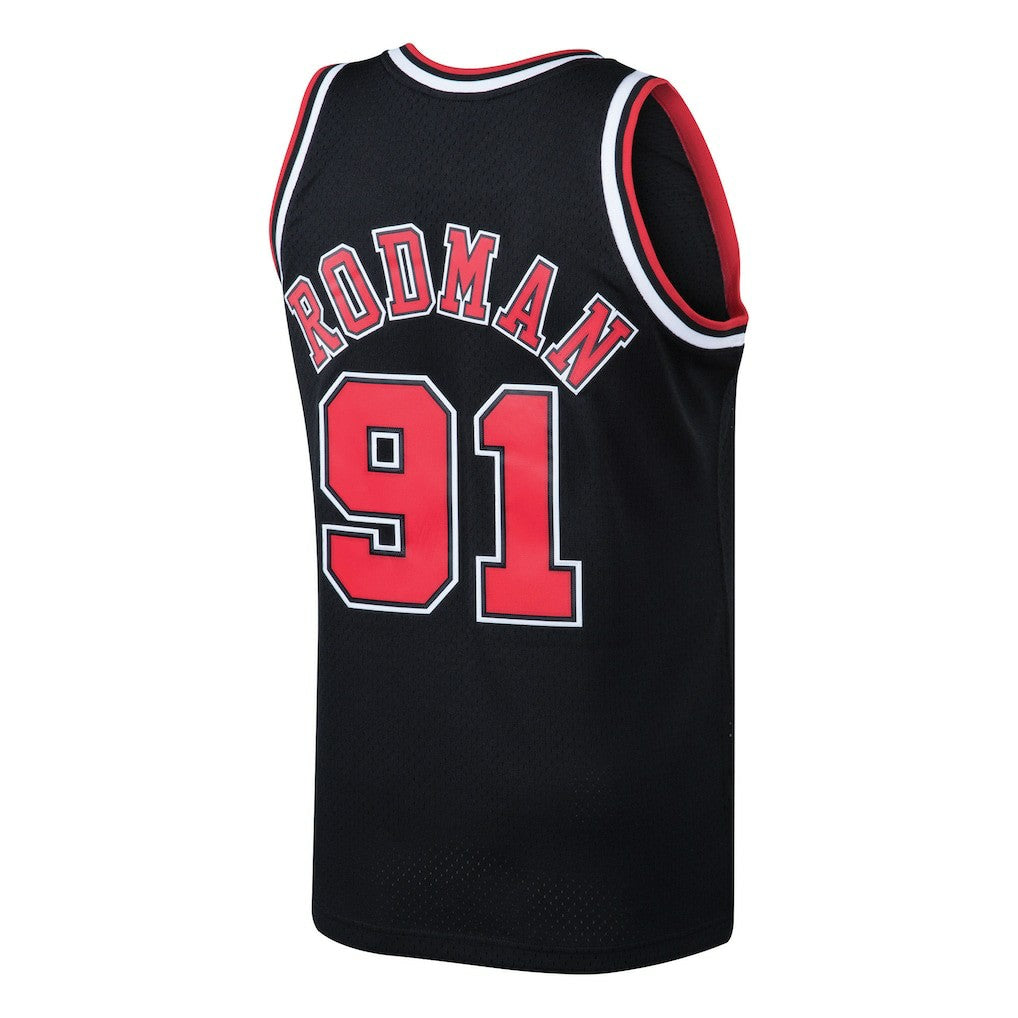 Dennis Rodman Chicago Bulls 1997/98 Hardwood Classics Swingman Jersey Black - NBA