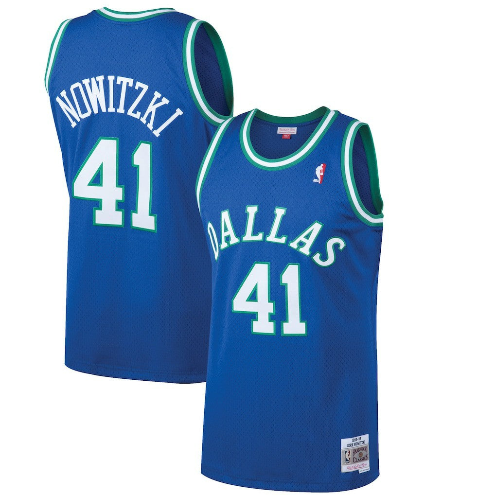 Dirk Nowitzki Dallas Mavericks 1998/99 Hardwood Classics Swingman Jersey Blue - NBA