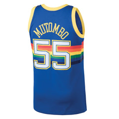 Dikembe Mutombo Denver Nuggets 1991/92 Hardwood Classics Swingman Jersey Blue - NBA
