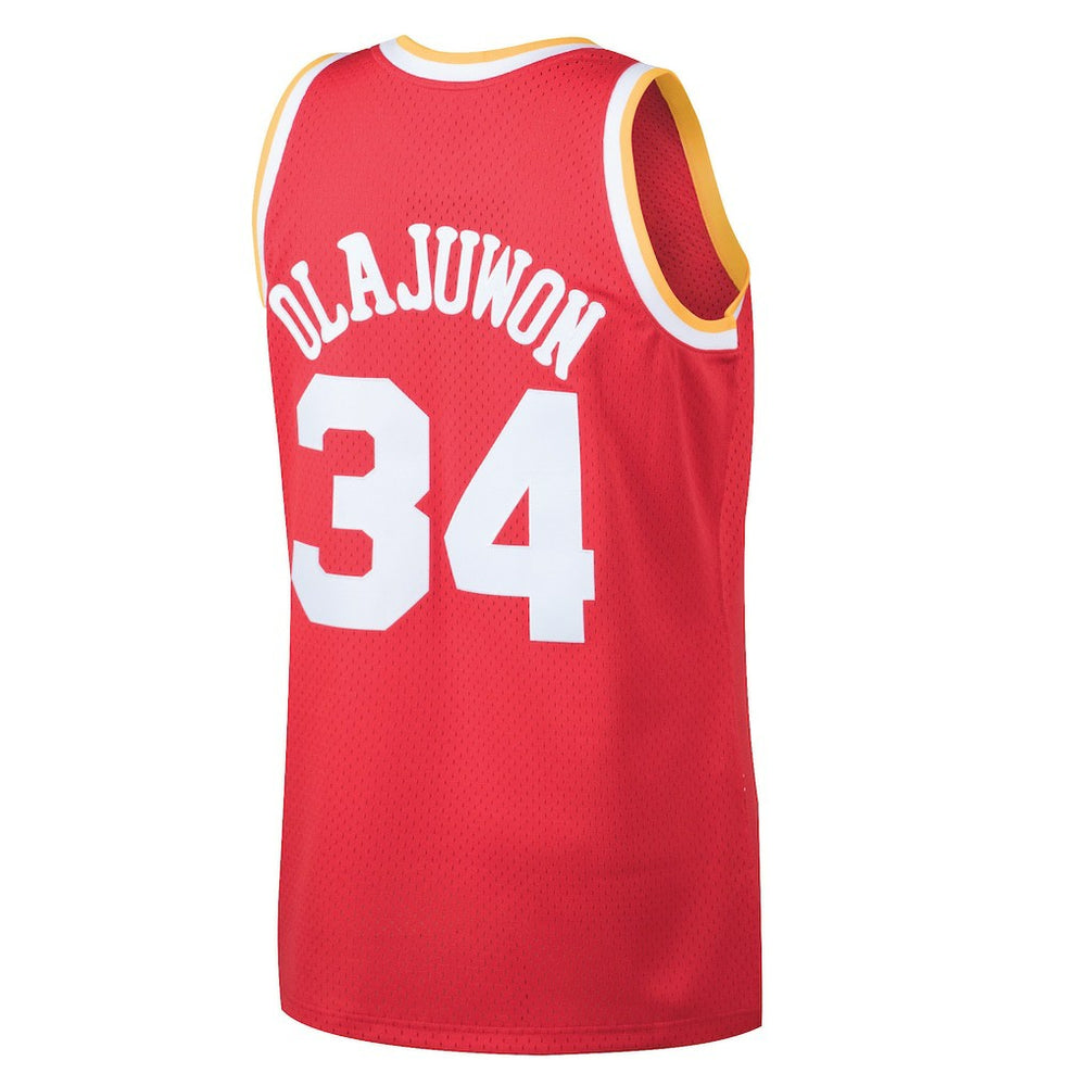 Hakeem Olajuwon Houston Rockets 1993/94 Hardwood Classics Swingman Jersey Red - NBA