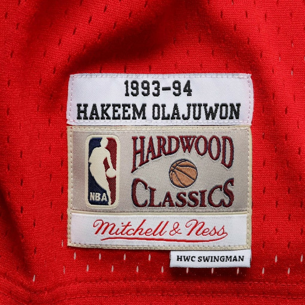 Hakeem Olajuwon Houston Rockets 1993/94 Hardwood Classics Swingman Jersey Red - NBA