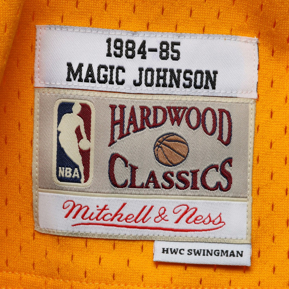 Magic Johnson Los Angeles Lakers 1984/85 Hardwood Classics Swingman Jersey Gold - NBA