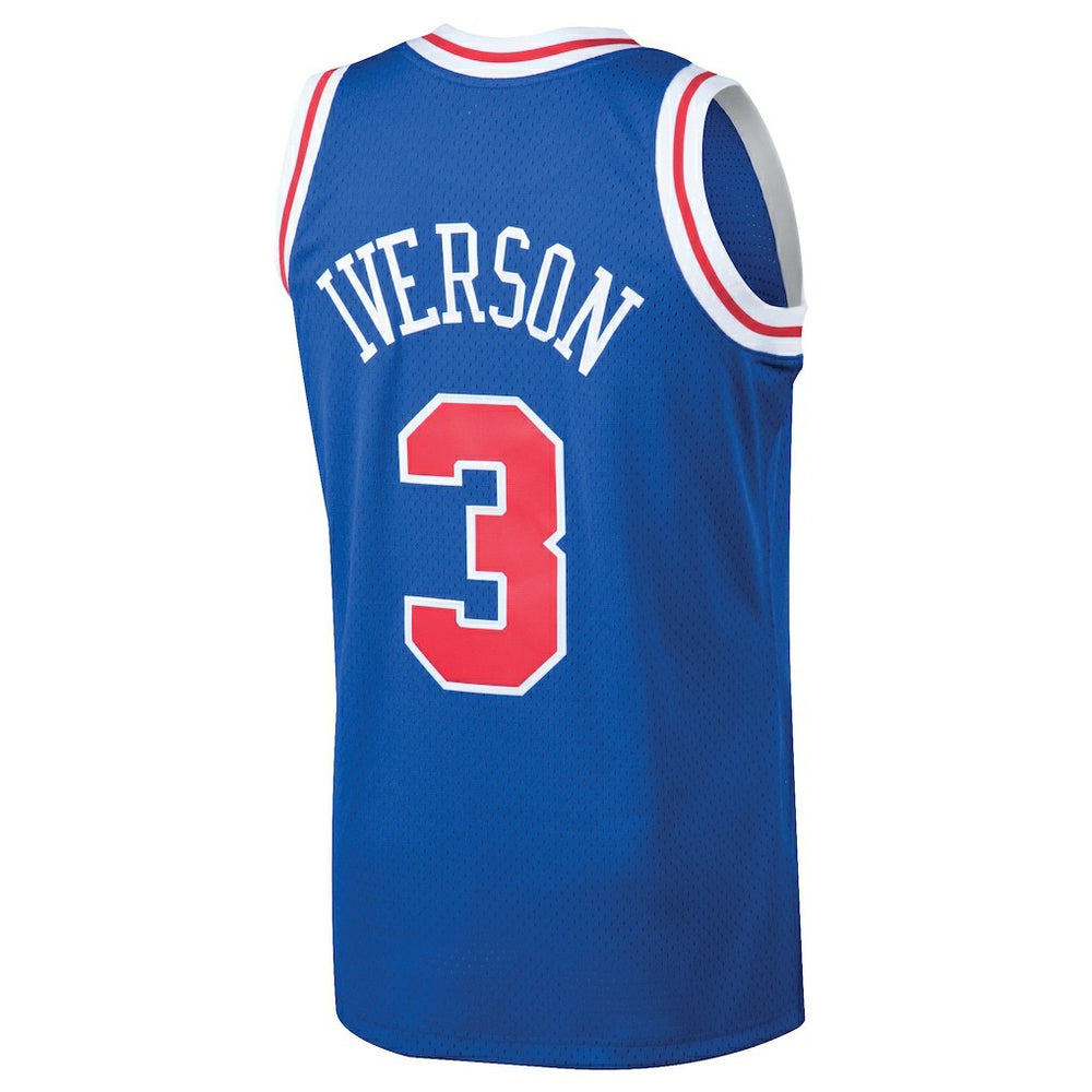 Allen Iverson Philadelphia 76ers 1996/97 Hardwood Classics Swingman Jersey Royal - NBA