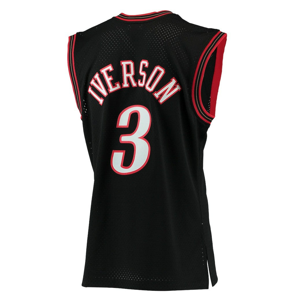 Allen Iverson Philadelphia 76ers 2000/01 Hardwood Classics Swingman Jersey Black - NBA