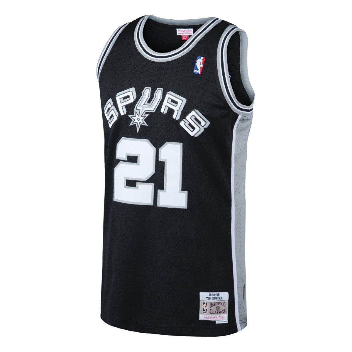 Tim Duncan San Antonio Spurs 1998/99 Hardwood Classics Swingman Jersey Black - NBA