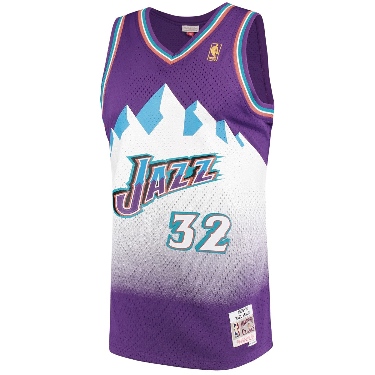 Karl Malone Utah Jazz 1996/97 Hardwood Classics Swingman Jersey Purple - NBA