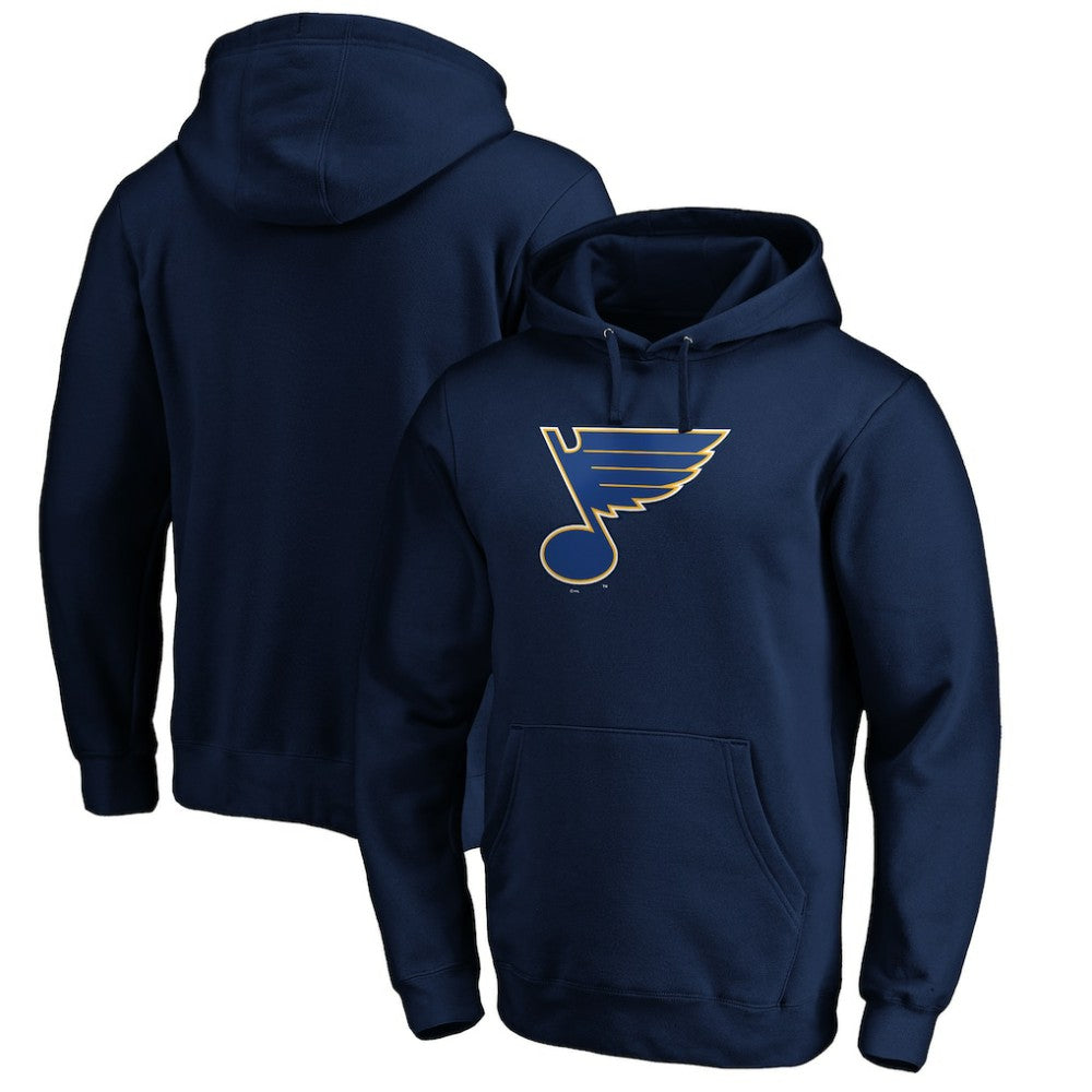 St. Louis Blues Fanatics Primary Logo II Pullover Hoodie - Navy - NHL
