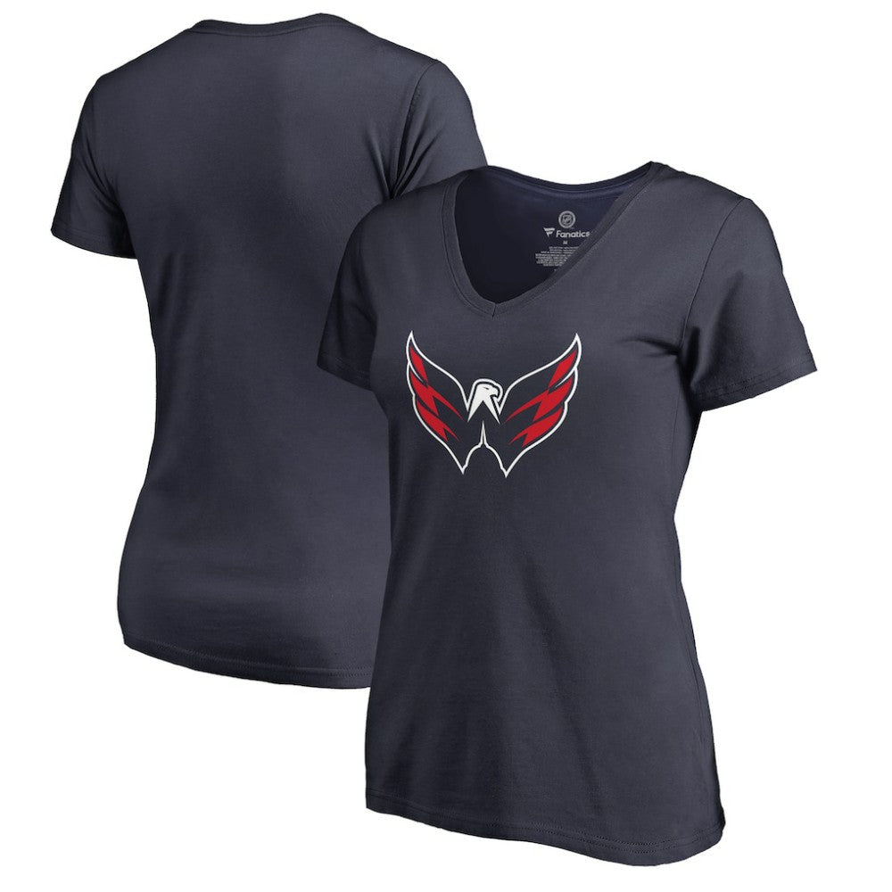 Washington Capitals Women's Primary Logo T-Shirt - Navy - NHL